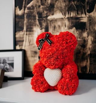 😇😍🐻🐼🐻‍❄️🐨 U nás na webu najdeš i tyhle medvídky z růžiček❤️ #roses #bear #love